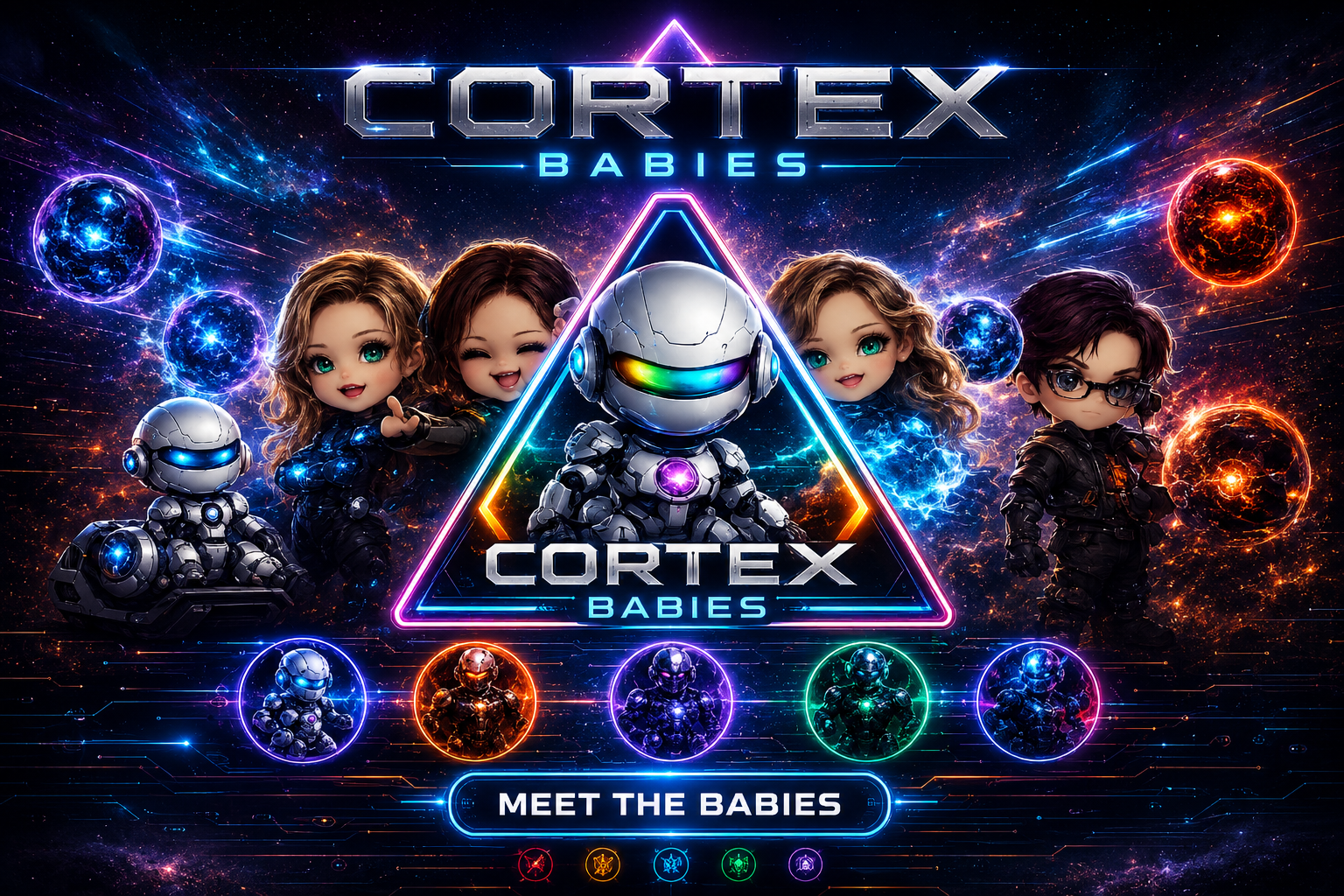 CORTEX BABIES — eighteen characters, one system